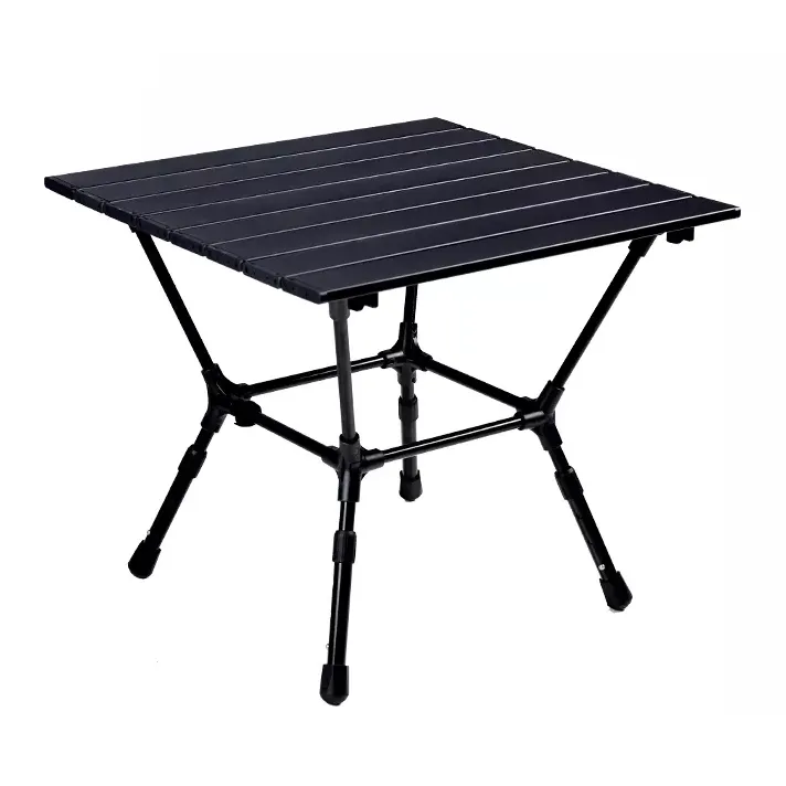 Draagbare Aluminium Meerdere Drie Gear Hoogte Verstelbare Picknick Klaptafel Outdoor Wandelen Folding Camping Picknick Tafel