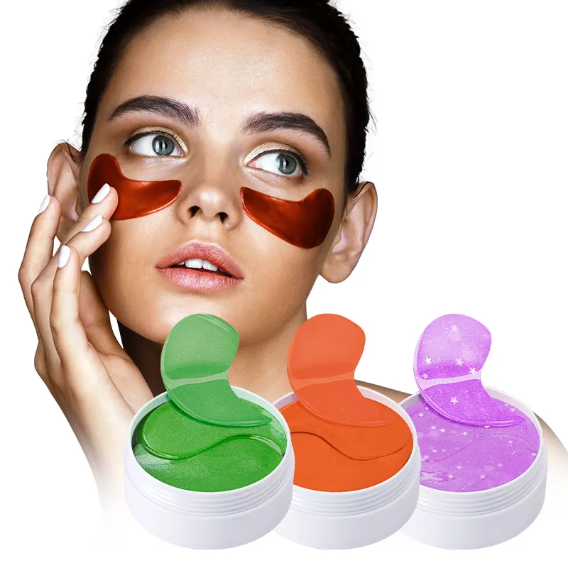 MELAO Private Label coreano organico collagene maschera per gli occhi all'ingrosso Vegan 24k oro sotto la maschera per gli occhi per occhiaie e gonfiori