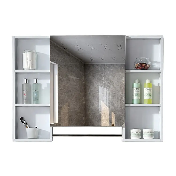 Barato custo-eficaz liga de alumínio espelho do armário do banheiro