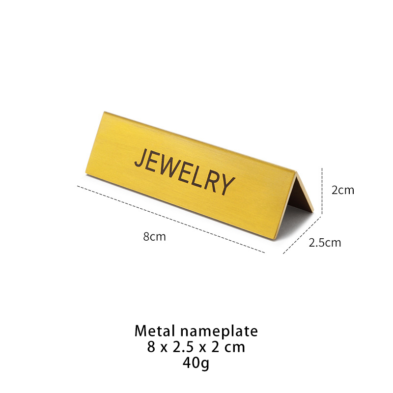 Metal name plate