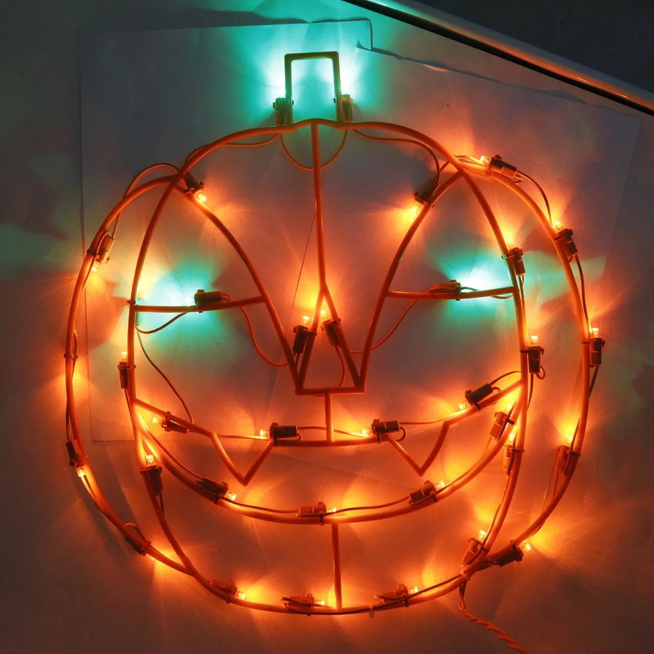 Lampu bentuk labu motif pesawat ringan untuk dekorasi Halloween