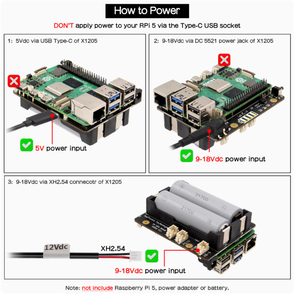 Raspberry Pi 5a generazione up scheda di espansione 21700 batteria supporta il modulo di alimentazione senza interruzioni X1205 durante il lavaggio - Product Image 4
