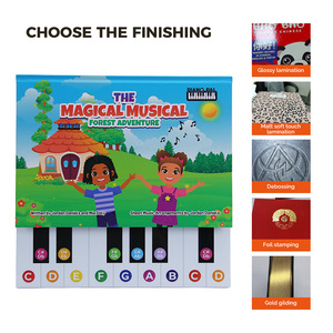 Custom Baby Children Board <strong>Book</strong> Printing Service on Demand Kid <strong>Book</strong> Musical Button Sound <strong>Book</strong> With Music Piano Keyboard - Product Image 4