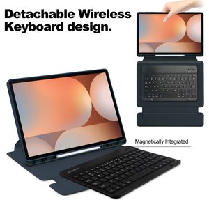 360 מסתובב חדש מקלדת מקרה עבור samsung גלקסיה s10 אולטרה SM-X920 14.6 אינץ 2024 ברור בחזרה shocktablet לכסות
