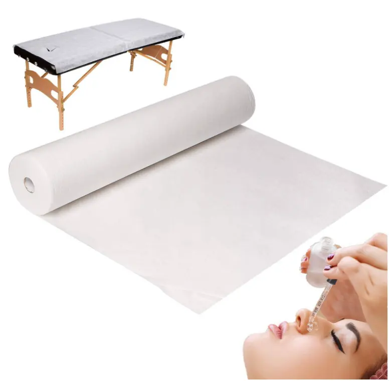 Hojas de papel de masaje médico para Hospital, rollo de sábana de cama desechable no tejida para mesa de examen, gran oferta