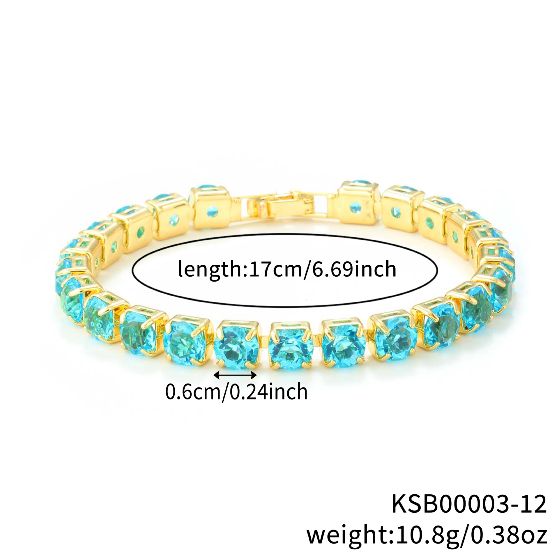 bleu mer doré-60 rond multi-section-172