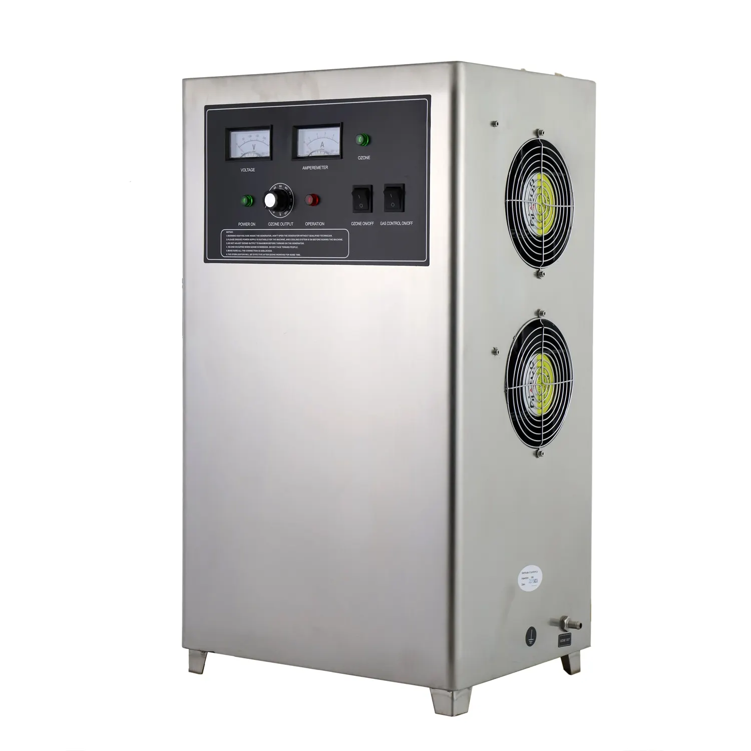 Generador de ozono portátil de alto rendimiento de 20G, cuarzo para purificador de agua de aguas residuales, esterilización de piscinas