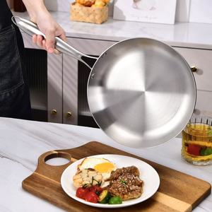 Chất lượng cao thép không gỉ chảo và bếp là tương thích với 20/22/24/26/28cm chảo và miễn phí từ chiên sâu - Product Image 2