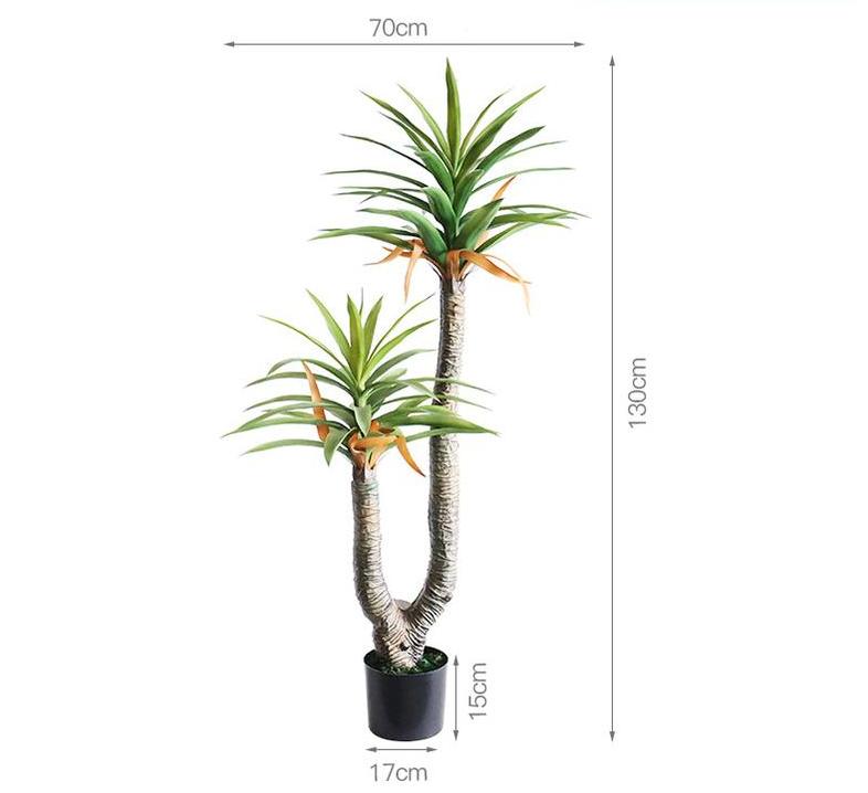 Plante en pot en fer hollandais à tige en forme de U