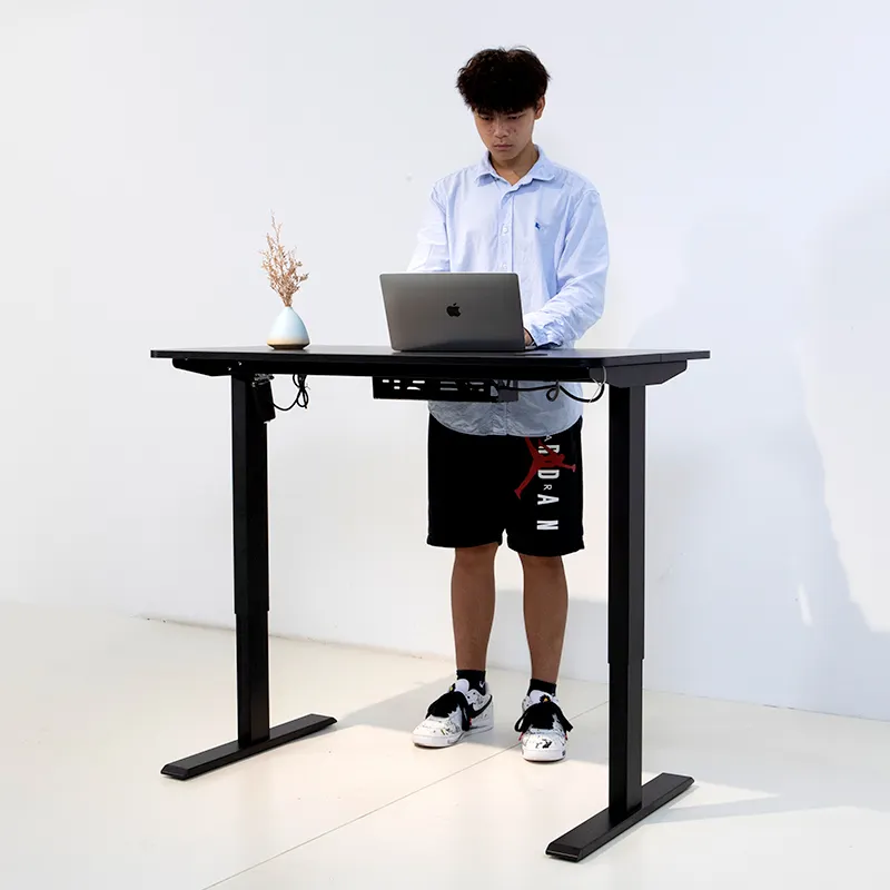 Giá Rẻ Dễ Dàng Để Cài Đặt Nhà Văn Phòng Nội Thất Ergonomic Điện Chiều Cao Điều Chỉnh Bàn Máy Tính Lift Đứng Bàn