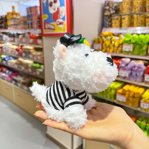 かわいい15cmウエストハイランドホワイトテリアぬいぐるみ犬ペンダントソフトコットンカスタムぬいぐるみ子供のための完璧な誕生日