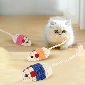 Ratón de peluche Ybgai contiene traje de hierba gatera, resistente a los arañazos y rechinar los dientes, ratones para gatos, juguetes para jugar con gatos - Product Image 6