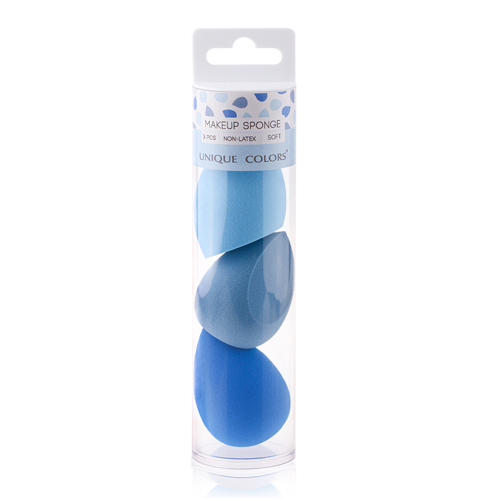 Éponge à maquillage bleue
