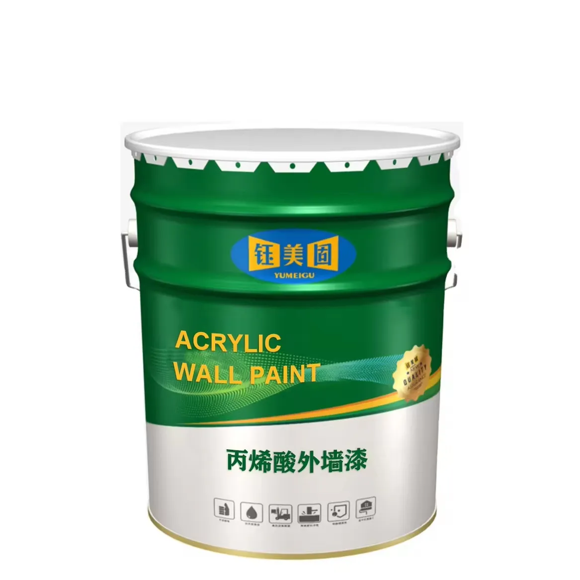 ZS0019 acrilico pittura per pareti esterne simile alla pietra per la decorazione di edifici applicazione a spruzzo di rivestimento liquido