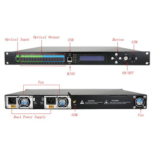 Sıcak satış 1U Mini EDFA 8-Port 18DB 19DB 20DB 21DB 22DB 23DB WDM EDFA ile CATV ağı için 1550nm optik amplifikatör - Product Image 1