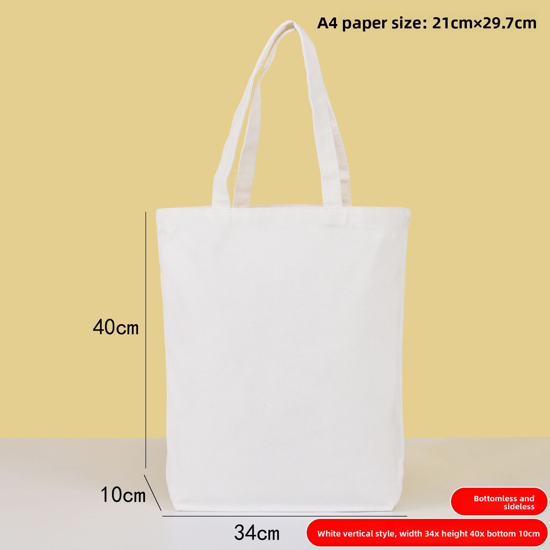 White 34*40*10cm