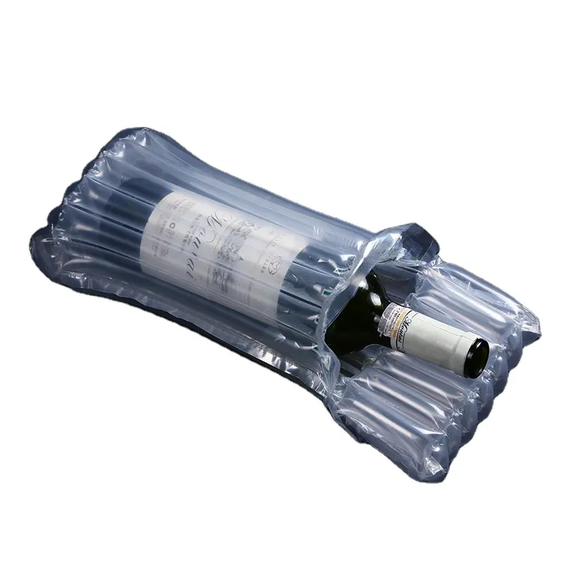 Imballaggio di plastica della bolla di aria del pacchetto della colonna di aria del tubo gonfiabile del sacchetto di vino del cuscino d'aria della bolla di alta qualità