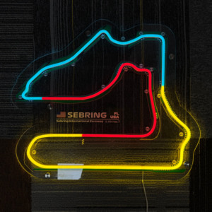 Tùy Chỉnh Neon LED Racing Cave Trang Trí Acrylic Đăng Sebring Quốc Tế Raceway Mạch Logo Cho LED Ánh Sáng - Product Image 1