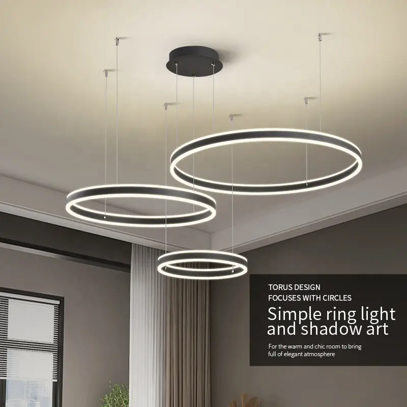 Stile moderno decorazione per interni soggiorno sala da pranzo ferro LED postmoderno antico lampada a sospensione