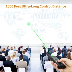 Telecomando personalizzato da 300 metri 2.4G puntatore Laser a luce verde penna per pagine PPT penna per presentazione di proiezione di grandi Scene - Product Image 6