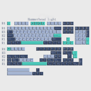 Altura original de fábrica dos colores GMK color a juego 163 teclas gran conjunto de teclas de teclado mecánico reemplazables. - Product Image 5
