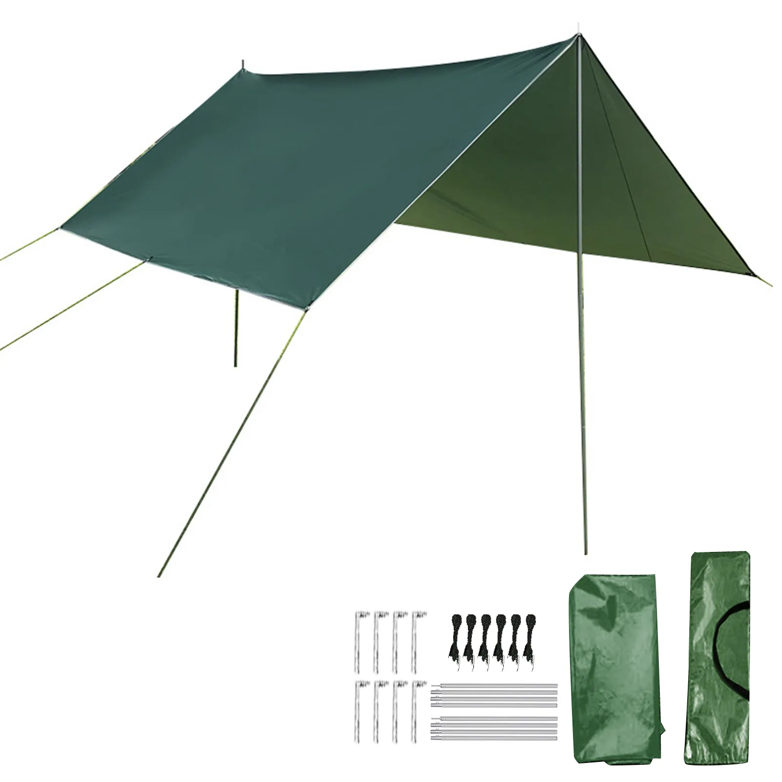 Práctica tienda de campaña portátil para acampar al aire libre, sombrilla impermeable duradera para playa, jardín, accesorio turístico de fácil instalación