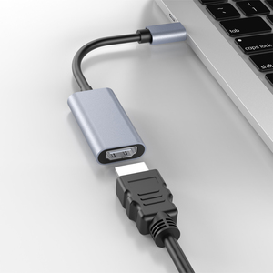 OEM Professional 4K 30Hz USB-C to HDTV Converter Grey Type C <strong>Input</strong> HDTV <strong>Output</strong> for <strong>Computers</strong> and Laptops with PVC Jacket - Product Image 3