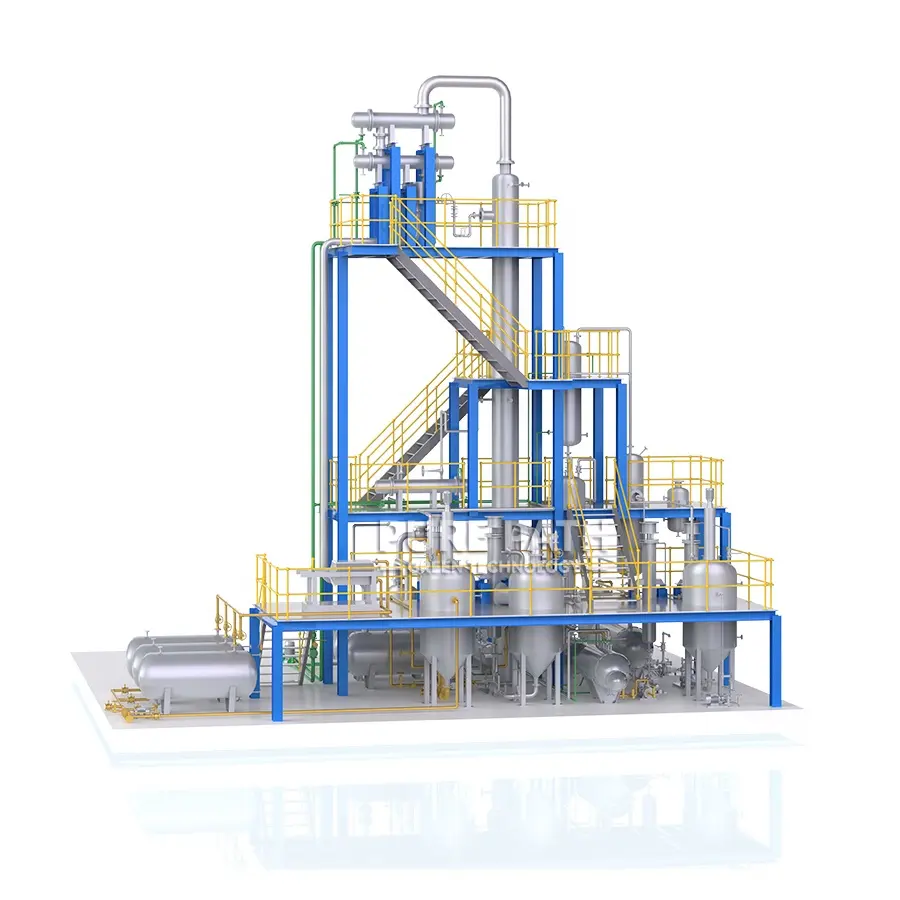 Engine oil purifier machine for making base oil diesel oil