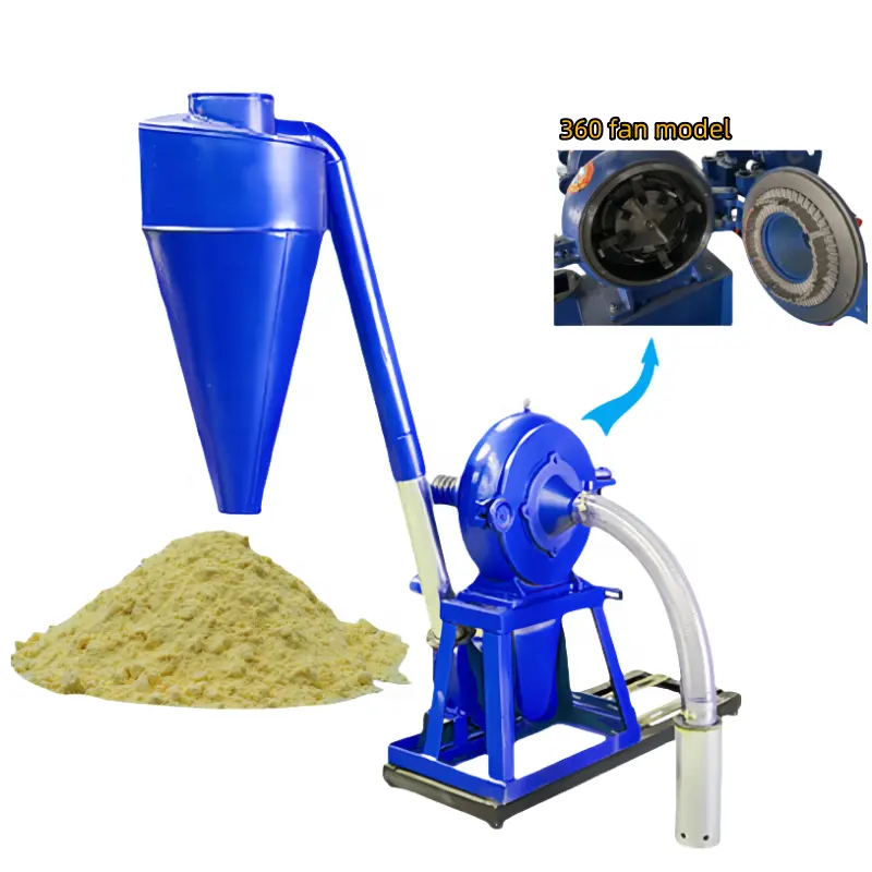 1500~2500kg/h Self-priming Dry and Wet Grain Grinder Electric Flour Mill Crushing Machine Pulverizer for Corn Maize Wheat Soybea