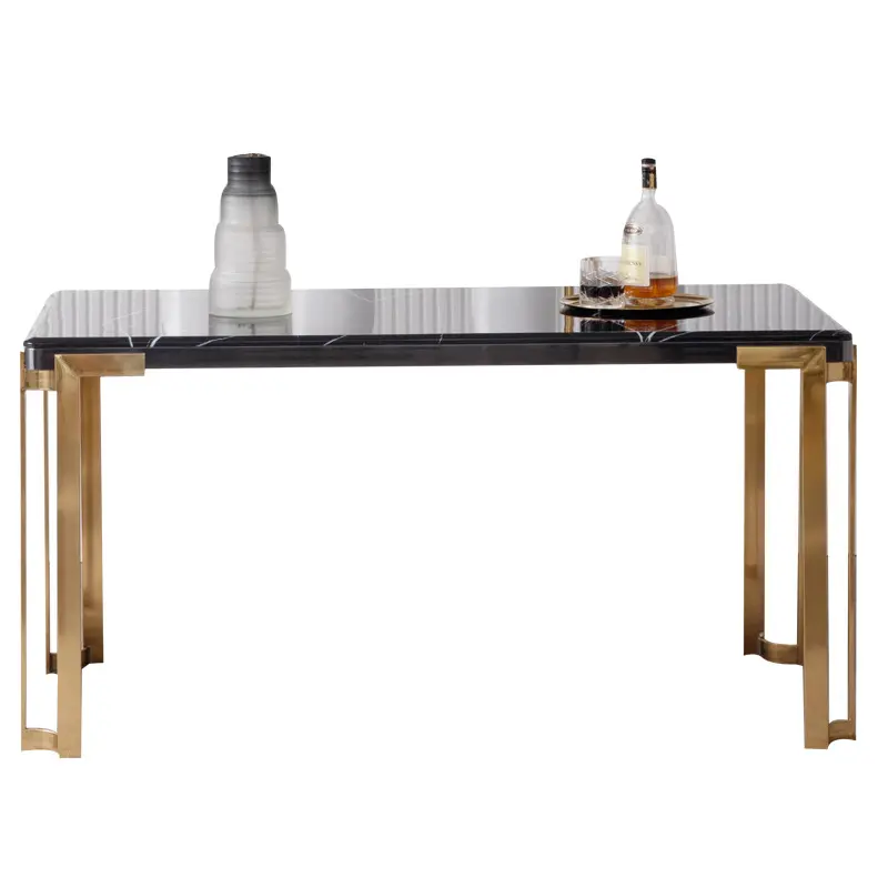 Nouvelle Table à manger moderne, vente en gros, meubles d'extérieur pour les activités de mariage avec Table de Restaurant en métal