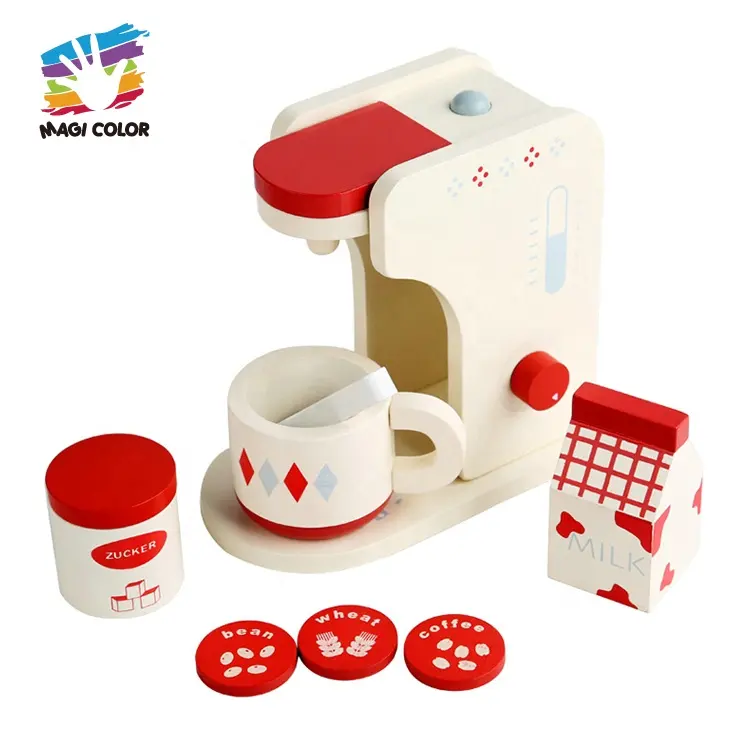 2021 nuovo Design di alta qualità giocattolo educativo giocattoli di legno macchina del caffè per i bambini W10D381