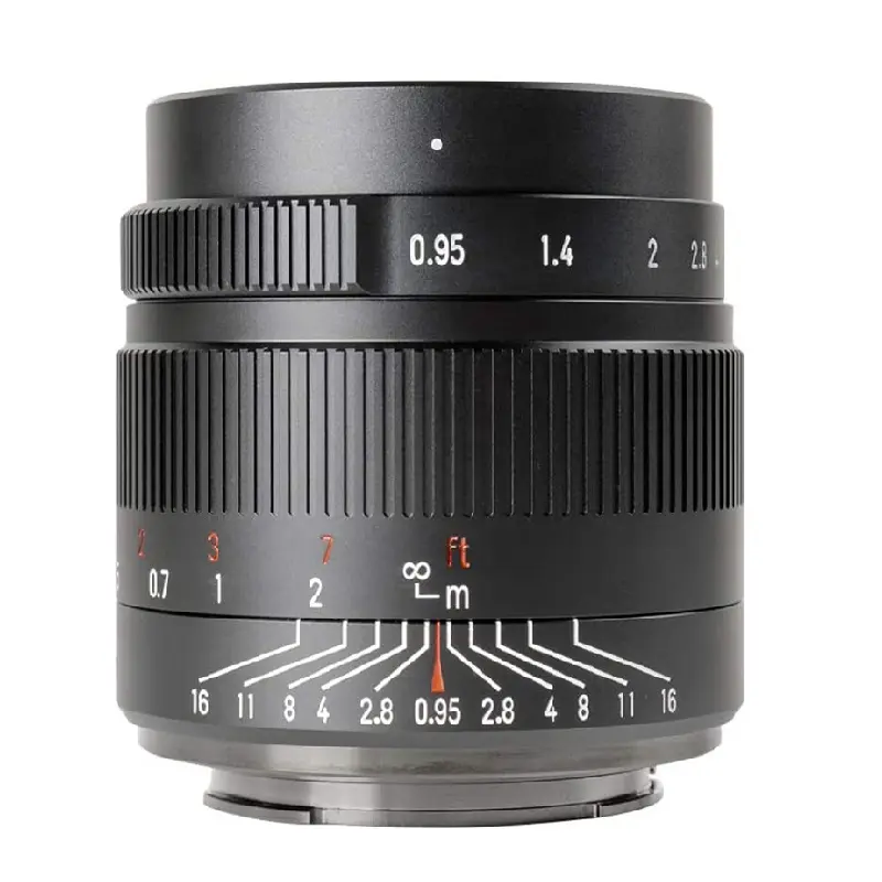 7 장인 MF 35mm F0.95 수동 초점 표준 프라임 카메라 렌즈 E/FX/EOS-M/Z/M43-Mount 후지 X-A1 X-A10 X-A2 X-A3 X-M1 XM2