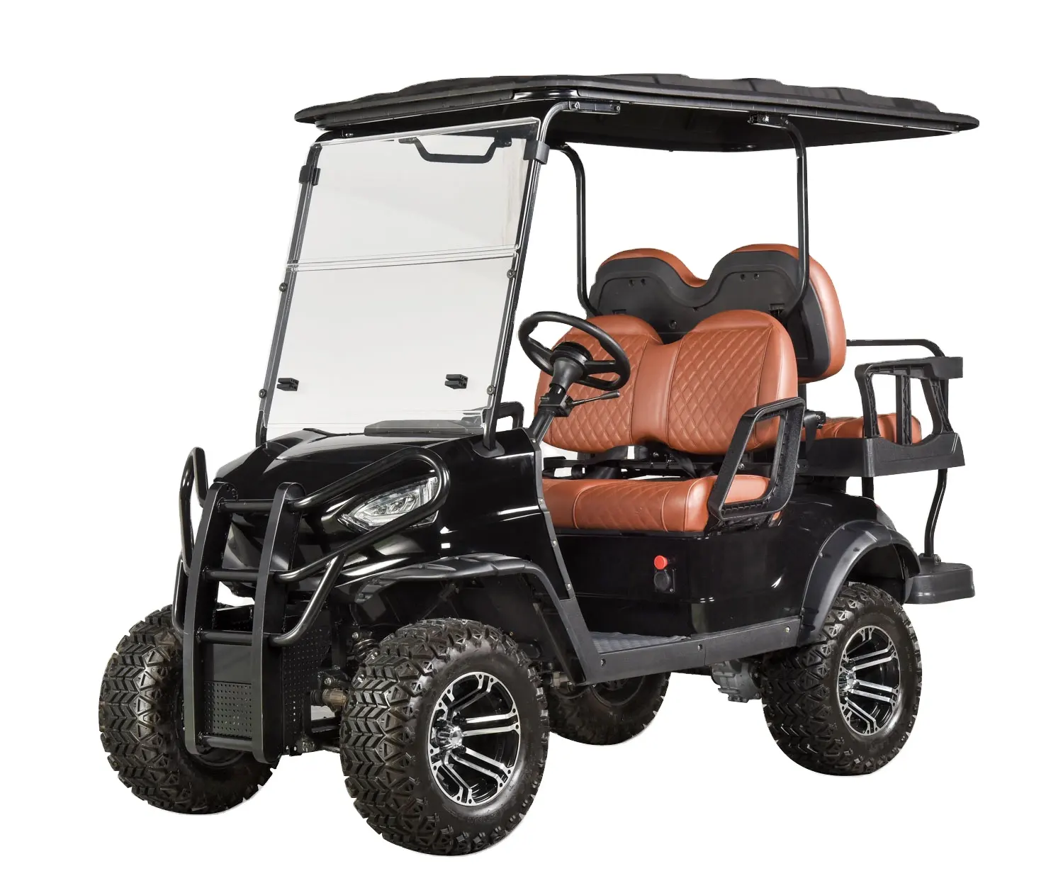 Frete Grátis 72V AC sistema Lithium Battery Powered 2 + 2 Seat Enfrentando Forward Electric Golf Cart com 3 anos de garantia