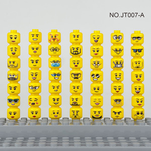 Prezzo di fabbrica mattoncini modello classico 56 pz/set espressione testa emoticon figure mattoncini per bambini 5 7 anni giocattoli per bambini - Product Image 5