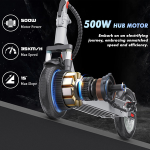 สกู๊ตเตอร์ไฟฟ้า M1 10นิ้วสกู๊ตเตอร์ไฟฟ้า500W พับได้36V สกู๊ตเตอร์ผู้ใหญ่12.5Ah ในสหรัฐสต็อกยุโรป - Product Image 5