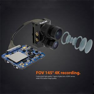 RunCamハイブリッド2アップグレード4K FPVおよびHDレコーディングカメラデュアルレンズ付きFOV 145アングルフェニックス2アナログセンサー128G DIY - Product Image 3