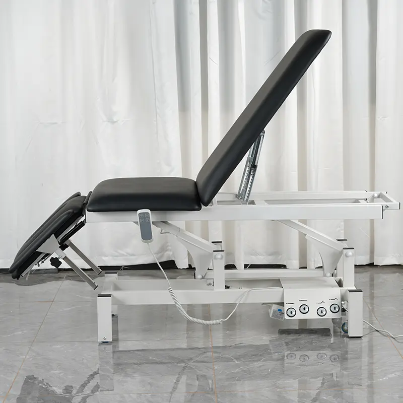 Pedicure Spa Meubels Metaal Pu/Pvc 3 Sectie Goedkope Elektrische Reclinable Elektrische Beauty Bed Voor Salon