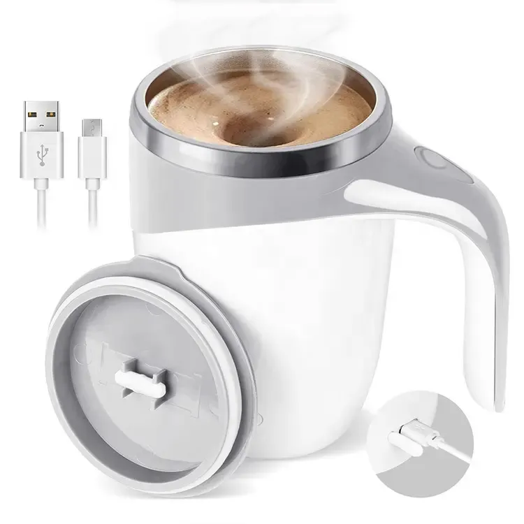 Edelstahl Reise magnetische automatische Mischung Kaffeetasse automatische selbst rührende Kaffeetasse