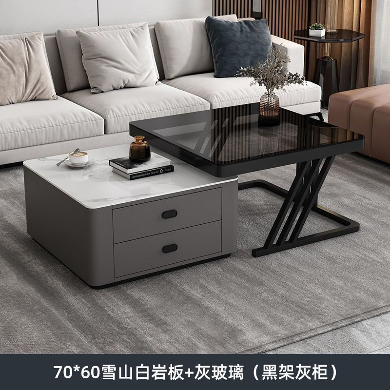 Double drainable black frame grey cabinet-snow mountain white ro