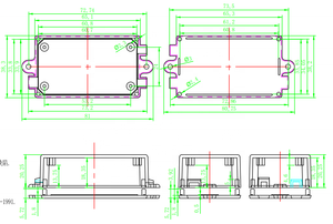 SM5-137:65*38*22 мм небольшой пластиковый корпус из АБС-пластика корпуса для печатных плат распределительная коробка - Product Image 6