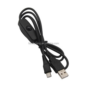 สาย USB to Micro USB DC สำหรับ Raspberry Pi 3 4 B สายชาร์จชนิด C พร้อมสวิตช์เปิด/ปิด501 5V 3A/2.5A - Product Image 5