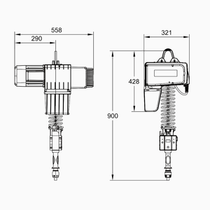 Funcionamiento intuitivo de 220V y elevador equilibrador eléctrico de ubicación precisa con función Blance compatible con sistemas de grúa ligera - Product Image 2