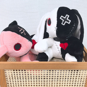 ตุ๊กตาน่ารักของขวัญของเด็กๆแบบข้ามพรมแดนสินค้าใหม่กระต่ายคืนมืดการเกิดใหม่สองสีกระต่ายตลกและสร้างสรรค์ - Product Image 2