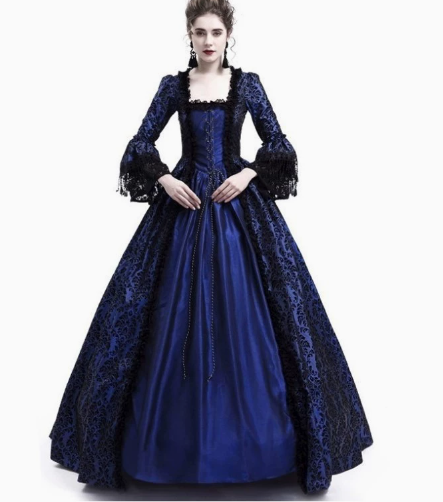 Blue European Size without bustle