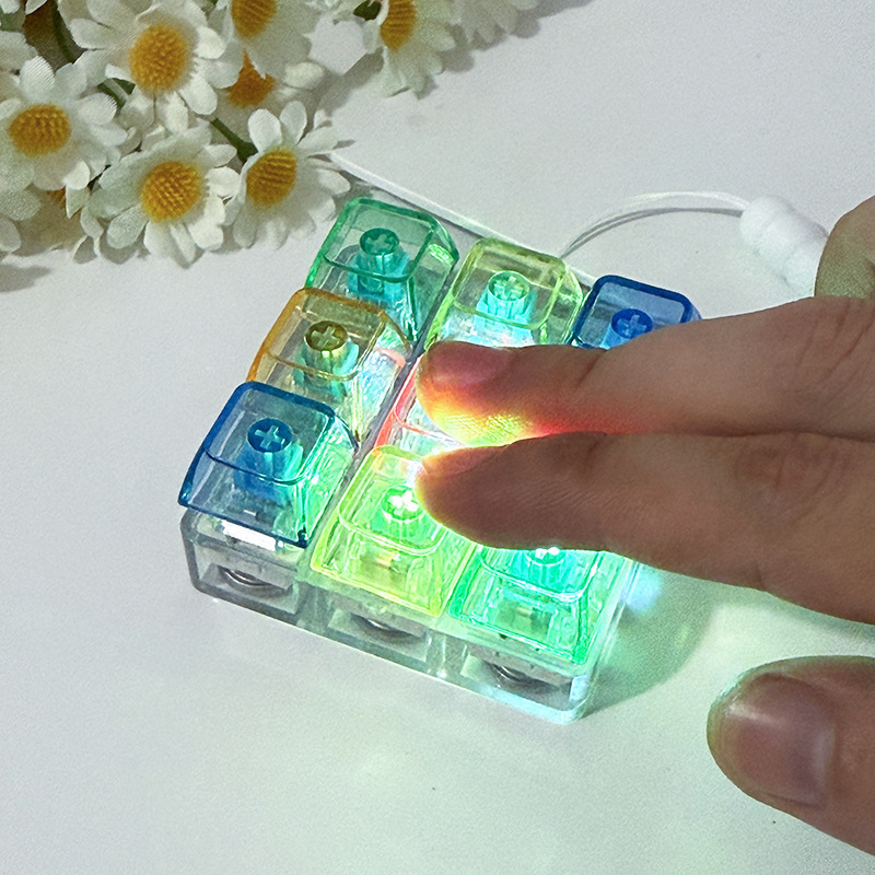 Nine key transparent shell-color cap mix