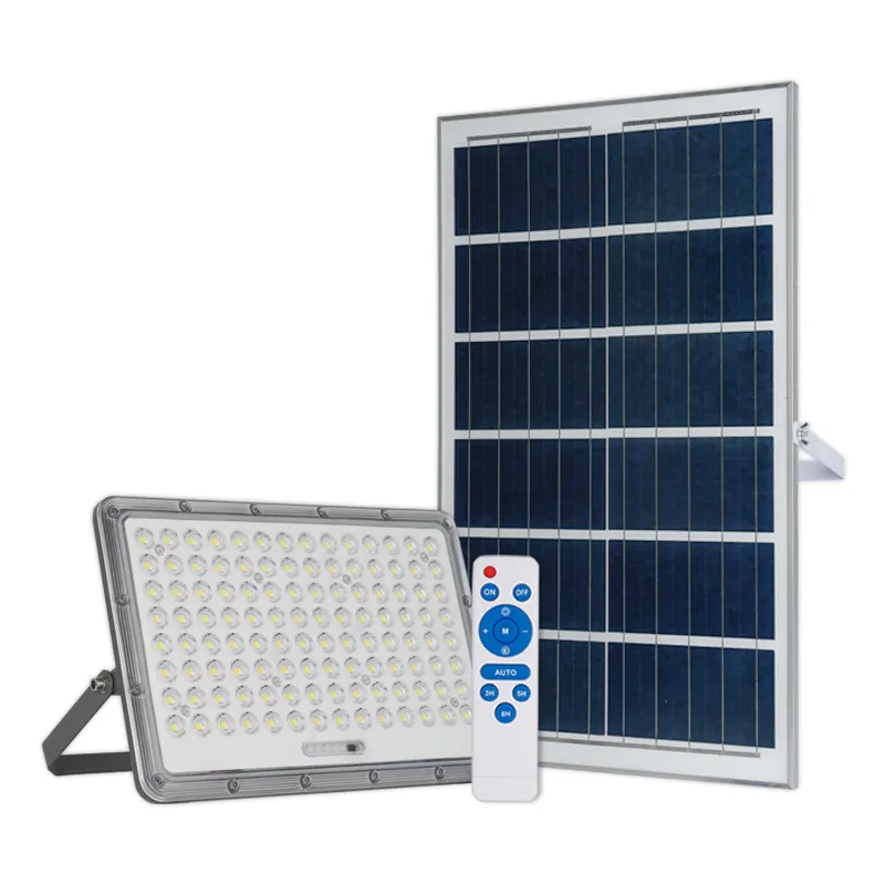 Lampu banjir tenaga surya Led, lampu sorot Led tahan air luar ruangan IP66 100W 200W 300W 400W 500W