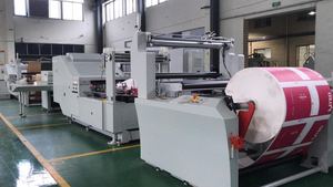 Automatic High Speed Square Bottom Food Bag Making <strong>Machine</strong> With One Line Printing Shopping Bag - Product Image 2