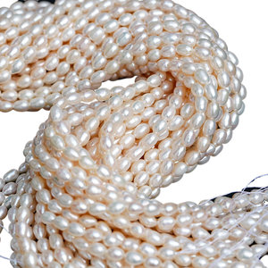 Yuanzhen Pérola 7-8mm arroz branco forma água luz padrão sem flor couro diy jóias