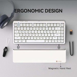 2023 nueva moda teclado inalámbrico RGB para juegos RGB retroiluminado personalizado 82 teclas Mini Teclado mecánico óptico para escritorio - Product Image 6