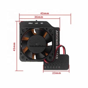 <span class=keywords><strong>Raspberry</strong></span> <span class=keywords><strong>PI</strong></span> 4B PWN ventola di raffreddamento con regolazione della velocità PI4 generation 3B + radiatore con base in metallo rame puro con pulsante interruttore